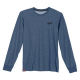 Milwaukee Men's X-Large Blue Cotton/Polyester Long-Sleeve Hybrid Work T-Shirt (3-Pack)