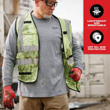 Milwaukee Men's X-Large Gray Cotton/Polyester Long-Sleeve Hybrid Work T-Shirt (3-Pack)