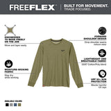 Milwaukee Men's X-Large Green Cotton/Polyester Long-Sleeve Hybrid Work T-Shirt (3-Pack)