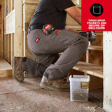Milwaukee Men's FREEFLEX Tech Work Pants, 36x30, Brown, 7 Pockets