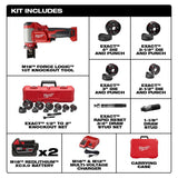 Milwaukee M18 18V Lithium-Ion 1/2 in. to 4 in. FORCE LOGIC High-Capacity Cordless Knockout Tool Kit with FUEL Bandsaw