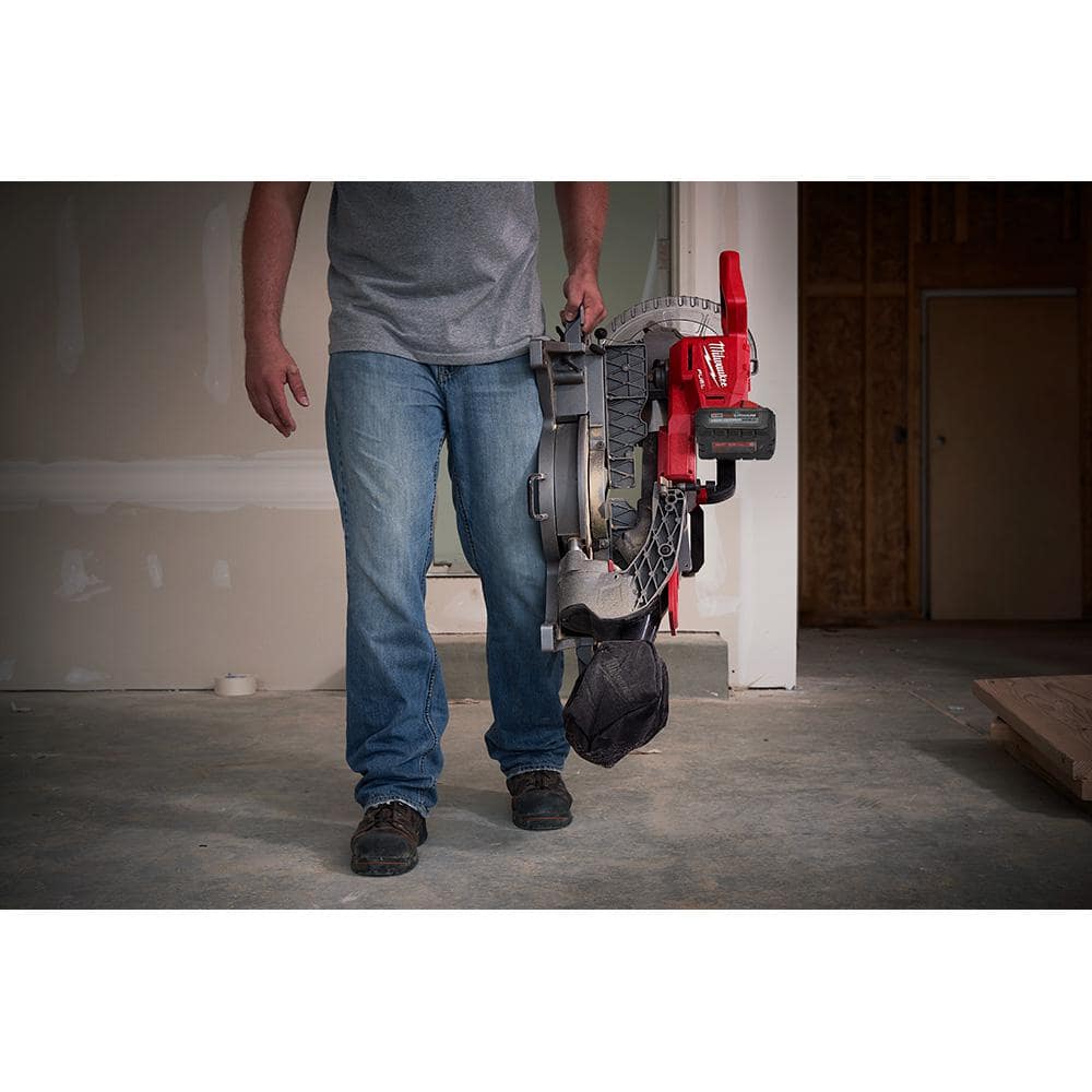 Milwaukee M18 FUEL 18V Brushless Cordless 10 in. Dual-Bevel Sliding Compound Miter Saw Kit with Portable Miter Saw Stand