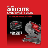 Milwaukee M18 FUEL 18V 10 in. Brushless Cordless Dual-Bevel Sliding Compound Miter Saw Kit with One 8.0Ah Battery