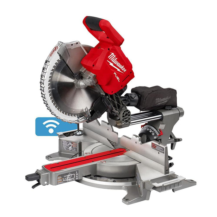 Milwaukee M18 FUEL 18V 12 in. Brushless Cordless Dual-Bevel Sliding Compound Miter Saw with FREE 8.0Ah Battery