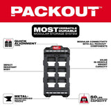 Milwaukee PACKOUT Tool Station with Compact Wall Plate, 20 in. H x 10.25 in. W, Black/Red (2-Piece Set)