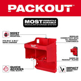 Milwaukee PACKOUT Tool Station with Compact Wall Plate, 20 in. H x 10.25 in. W, Black/Red (2-Piece Set)