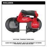 Milwaukee M12 FUEL 12-Volt Lithium-Ion Brushless Cordless 3-Tool Combo: 16-Gauge Variable Speed Nibbler, Compact Band Saw & 3 in. Cut-Off Saw