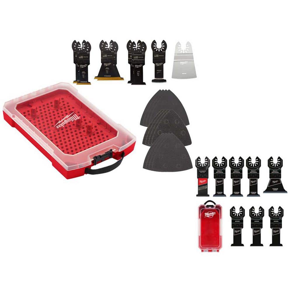 Milwaukee Oscillating Multi-Tool Blade Kit, 28-Piece (OPEN-LOK, Titanium-Enhanced Bi-Metal)