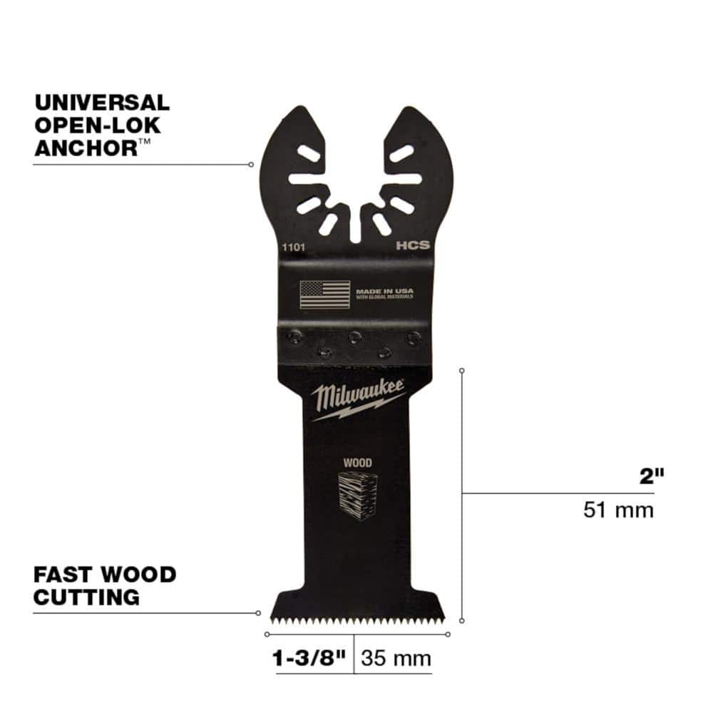Milwaukee 1-3/8 in. Multi-Tool Oscillating Blade Set (6-Piece)