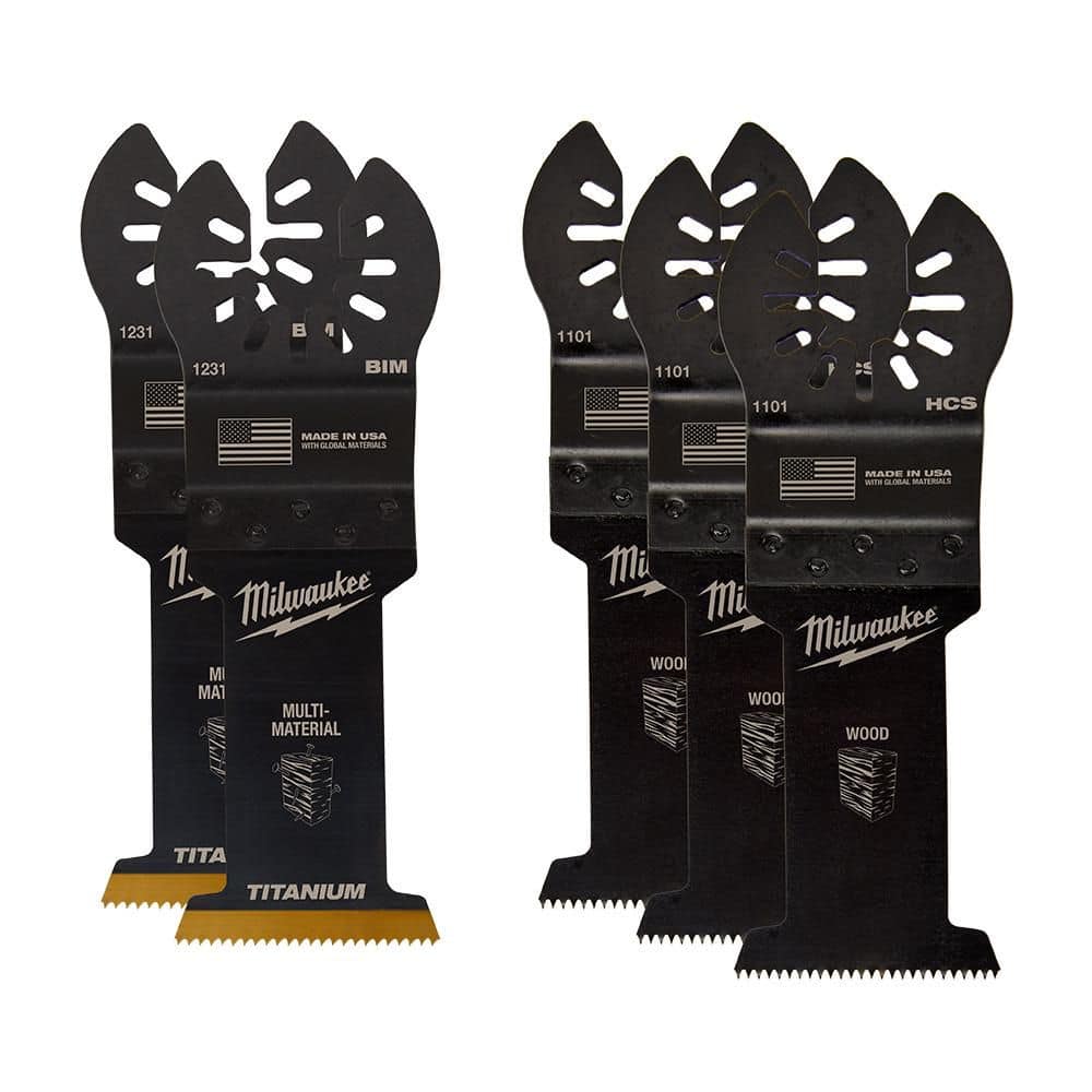 Milwaukee 1-3/8 in. Multi-Tool Oscillating Blade Set (6-Piece)