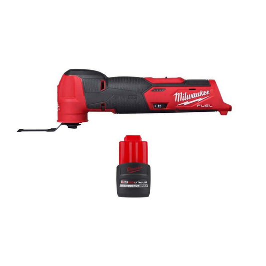 Milwaukee M12 FUEL 12V Lithium-Ion Cordless Oscillating Multi-Tool with M12 2.0Ah Battery