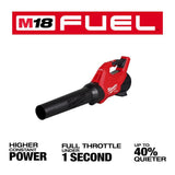 Milwaukee M18 Fuel 16 in. 18-Volt Brushless Cordless Electric Chainsaw with Hatchet, Blower, 12.0 and 8.0 Battery Combo Kit 2-Tool
