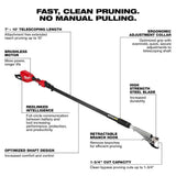 Milwaukee M18 FUEL 16 in. 18-Volt Brushless Cordless Electric Chainsaw with Blower, Pole Pruner, (2) Battery Combo Kit (3-Tool)