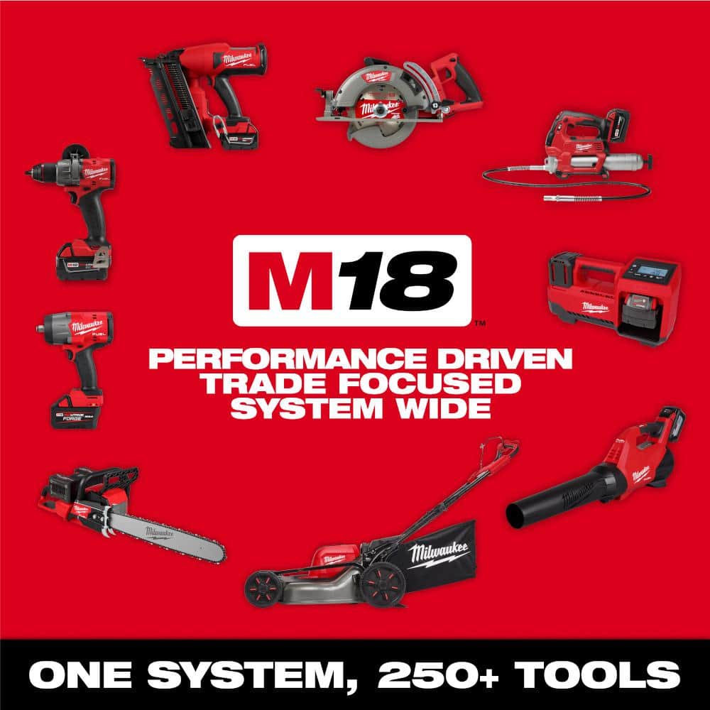 Milwaukee M18 Fuel 16 in. 18-Volt Brushless Cordless Electric Battery Powered Chainsaw Blower and (3) Battery Combo Kit 2-Tool