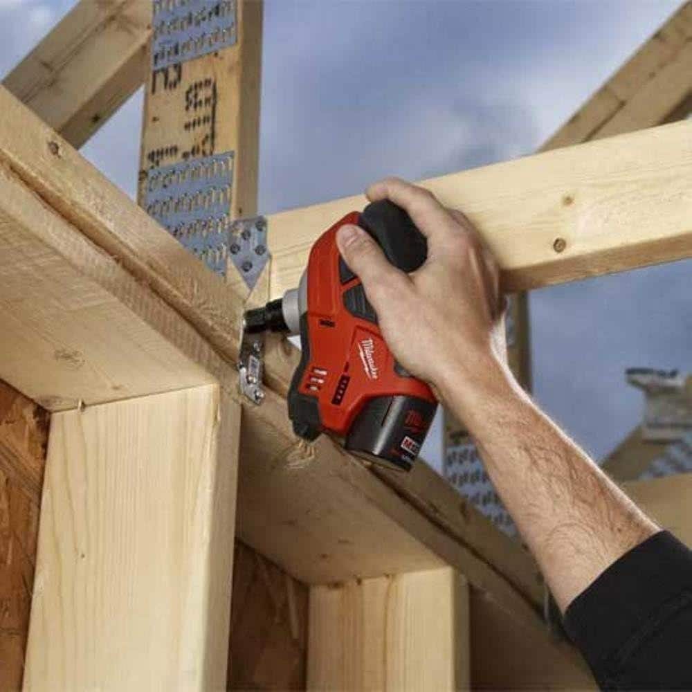 Milwaukee M12 Cordless Palm Nailer Kit with One 1.5Ah Battery, Charger with M18 FUEL 3-1/2 in. 18-Volt 21-Degree Framing Nailer