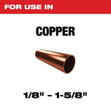 Milwaukee 1-1/2 in. Constant Swing Copper Tubing Cutter, 1/8 in.–1-5/8 in. Capacity