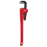 Milwaukee 24 in. Steel Straight Pipe Wrench, 3 in. Jaw Capacity