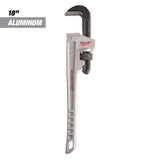 Milwaukee 14 in. and 18 in. Aluminum Pipe Wrench Set (2-Tool)