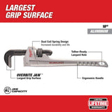 Milwaukee 14 in. and 18 in. Aluminum Pipe Wrench Set (2-Tool)