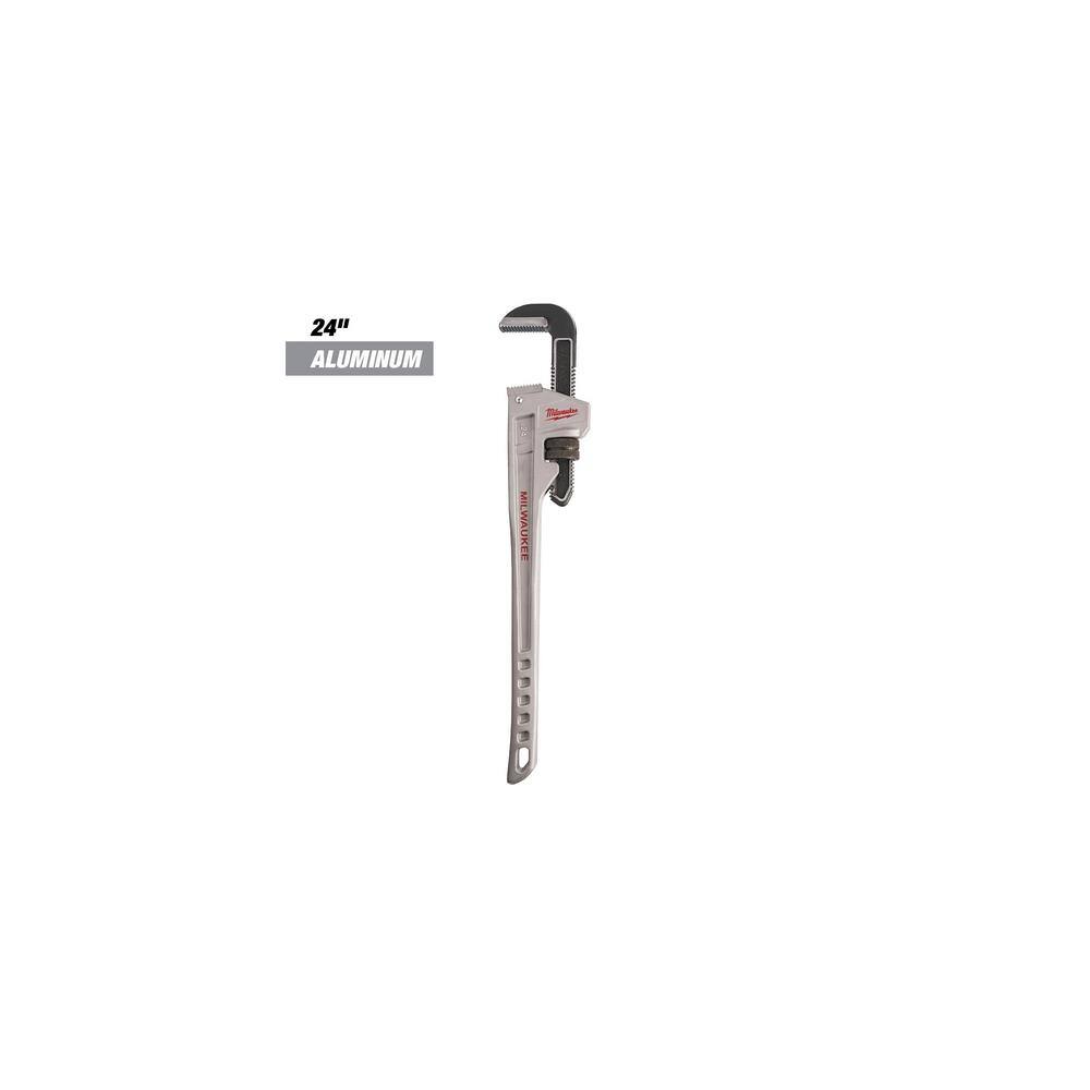 Milwaukee 18 in. and 24 in. Aluminum Pipe Wrench Set (2-Tool)