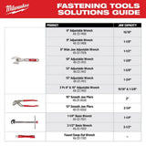 Milwaukee 2.5 in. Basin Wrench, Telescoping 10–17 in. Reach