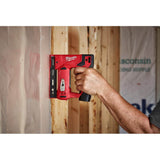 Milwaukee M12 12-Volt Cordless 3/8 in. Crown Stapler with M12 Right Angle Drill, Tool-Only (2447-20/2415-20)
