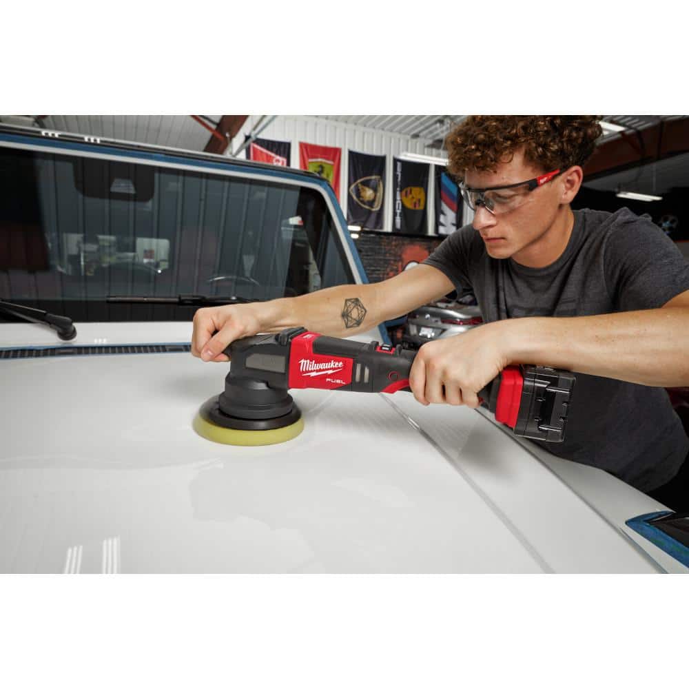 Milwaukee M18 FUEL 18V Brushless Cordless 15mm DA Polisher, Tool-Only (2684-20)