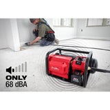 Milwaukee M18 FUEL 18-Volt Brushless 2 Gallon Compact Quiet Compressor + Performance Safety Glasses w/ Gasket (Tool-Only)