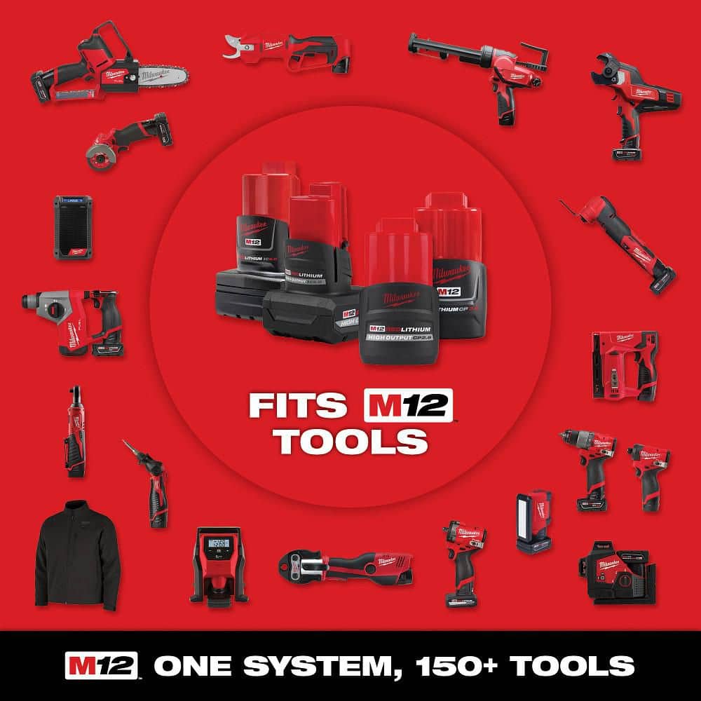 Milwaukee M12 12-Volt Lithium-Ion Cordless Sub-Compact Band Saw Kit with 4.0 Ah Battery, Charger and Bag