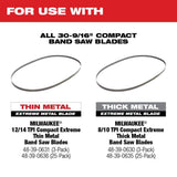 Milwaukee M12 FUEL 12V Lithium‑Ion Cordless Compact Band Saw with 3 in. Cut Off Saw, Tool‑Only 2‑Piece Set (2529-20 & 2522-20)