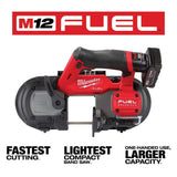 Milwaukee M12 FUEL 12V Lithium‑Ion Cordless Compact Band Saw with 3.0Ah Battery Pack (2-Pack)