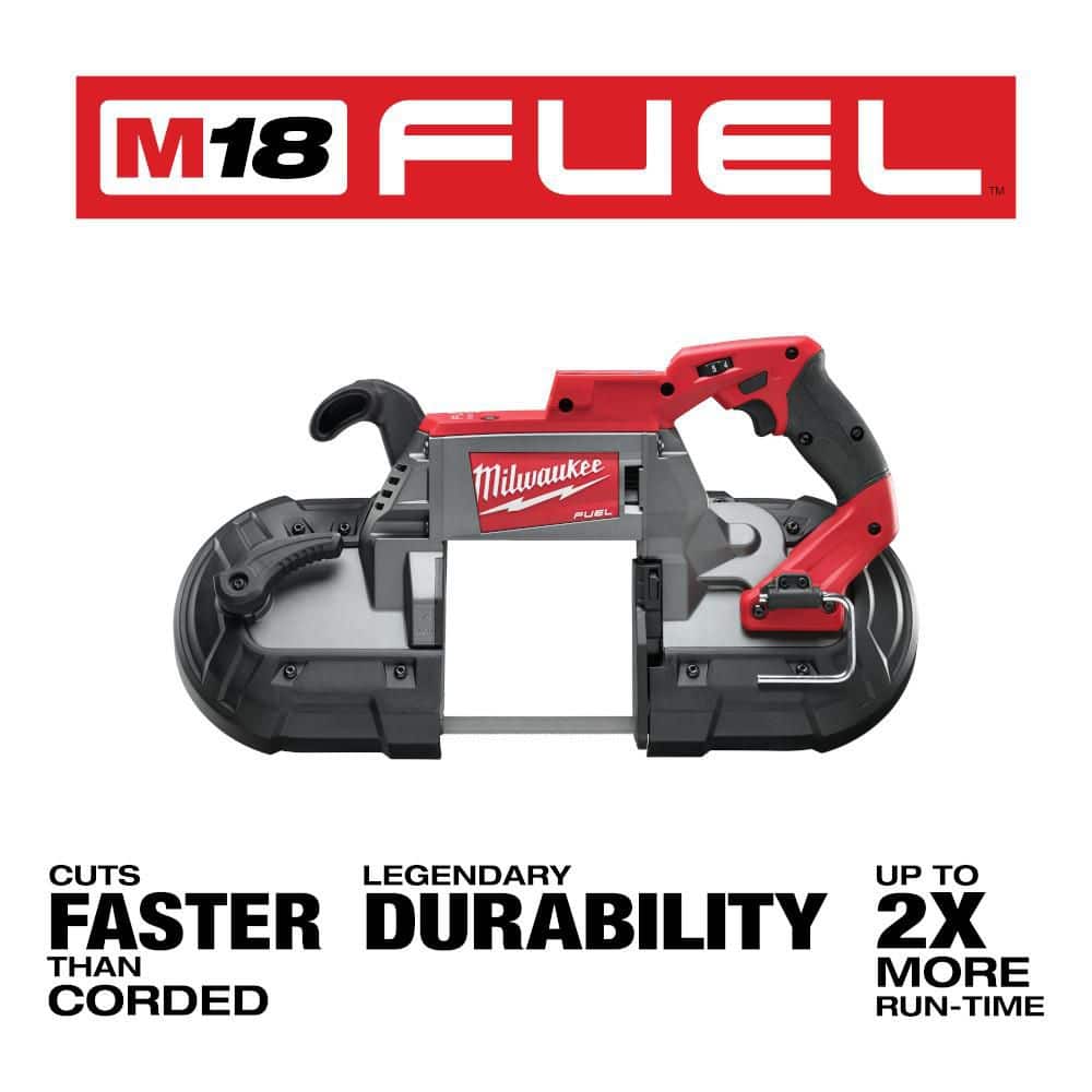 Milwaukee M18 FUEL 18-Volt Brushless Cordless Deep Cut Band Saw with Free M18 5.0Ah Battery