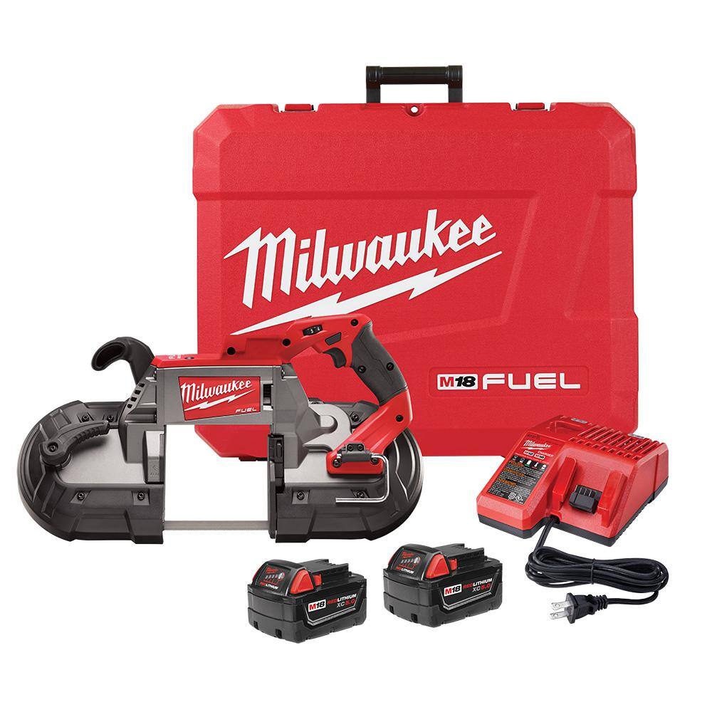 Milwaukee M18 FUEL 18V Lithium-Ion Brushless Cordless Deep Cut Band Saw Kit w/FUEL Compact Bandsaw