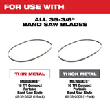 Milwaukee M18 FUEL 18-Volt Lithium-Ion Brushless Cordless Compact Bandsaw Kit with FUEL 1/4 in. Hex Impact Driver