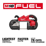 Milwaukee M18 FUEL 18-Volt Brushless Deep Cut Cordless Band Saw Kit with (2) 5.0Ah Batteries, Charger & Hard Case, 5 in. x 5 in. Capacity