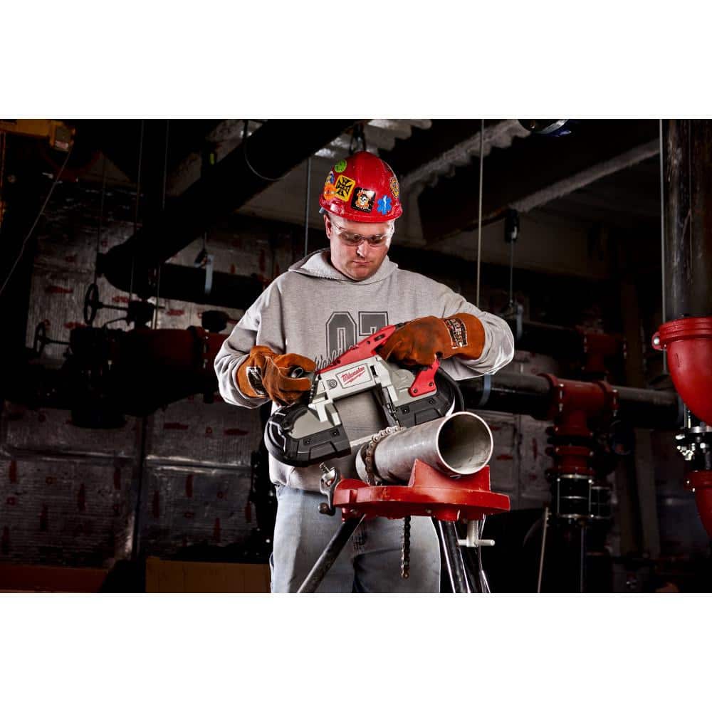 Milwaukee 11 Amp Deep Cut Variable Speed Portable Band Saw, 5 in. x 5 in. Capacity