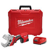 Milwaukee M12 12-Volt Lithium-Ion Cordless PVC Shear Kit with 1000-Lumen M12 ROVER Flood Light