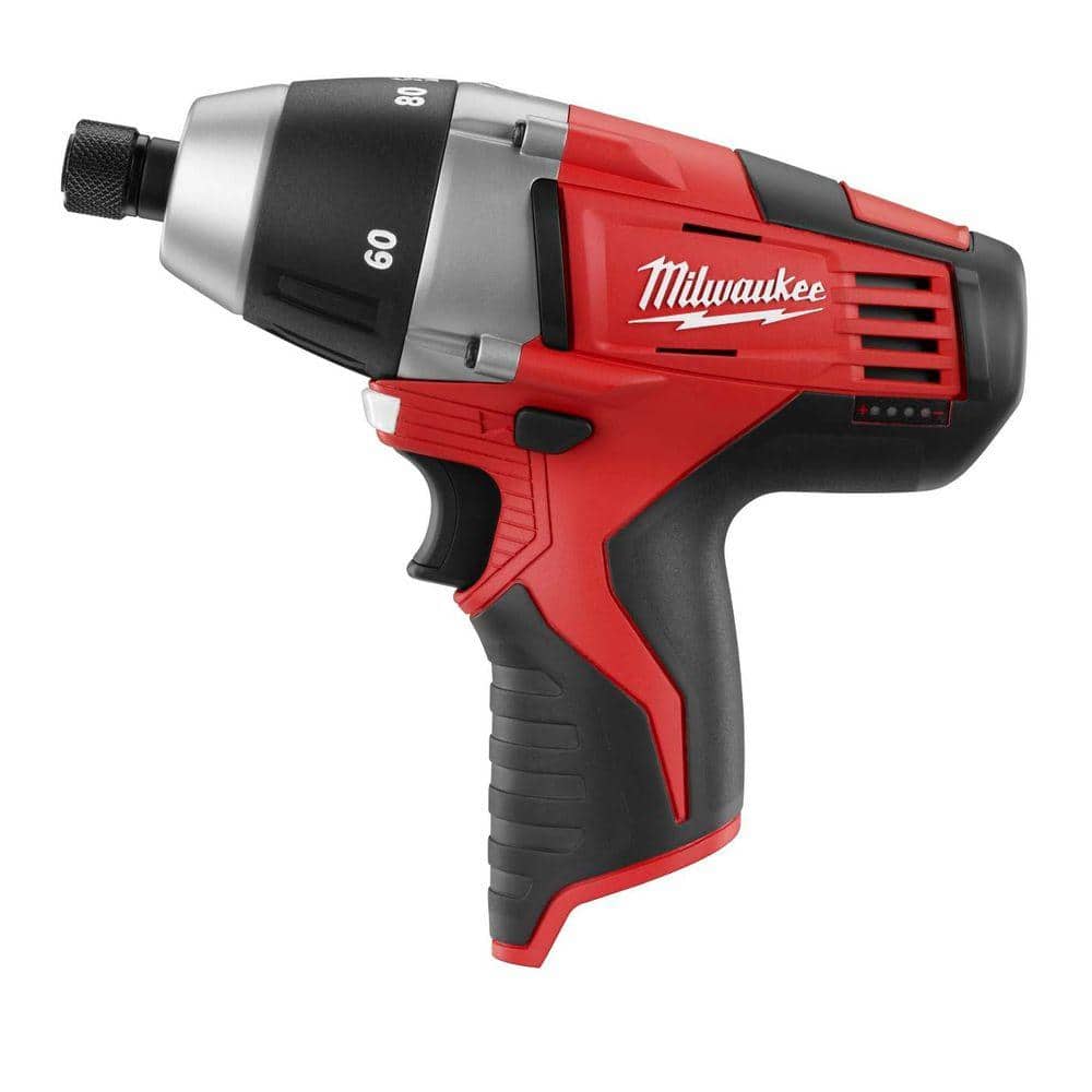 Milwaukee M12 12-Volt Lithium-Ion Cordless 1/4 in. No-Hub Coupling Driver, Tool-Only (Model 2455-20)