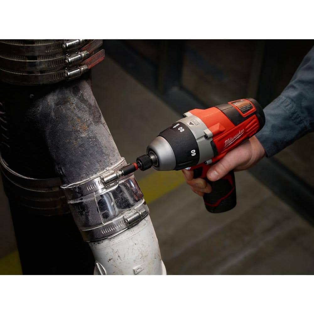 Milwaukee M12 12-Volt Lithium-Ion Cordless 1/4 in. No-Hub Coupling Driver, Tool-Only (Model 2455-20)