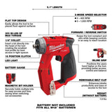 Milwaukee M12 FUEL 12V Li-Ion Brushless Cordless 4-in-1 Installation 3/8 in. Drill/Driver Kit with High Output 2.5Ah Battery