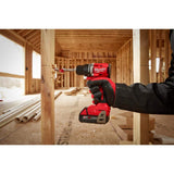 Milwaukee M18 18V Lithium-Ion Brushless Cordless Compact Drill/Driver Kit with 2.0Ah Battery, M18/M12 Charger & 120-Piece Bit Set