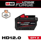 Milwaukee M18 18V Lithium-Ion REDLITHIUM FORGE HD12.0 Battery Pack (2-Pack)