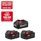 Milwaukee M18 18-Volt Lithium-Ion (1) High Output 6.0Ah Battery and (2) 5.0Ah Battery (3-Pack)