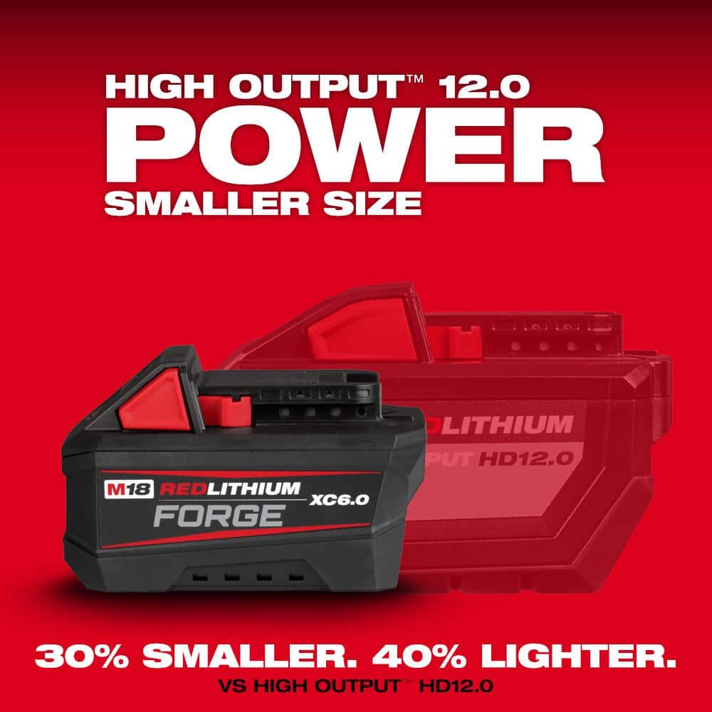 Milwaukee M18 18V Lithium-Ion REDLITHIUM FORGE 6.0 Ah Battery Pack
