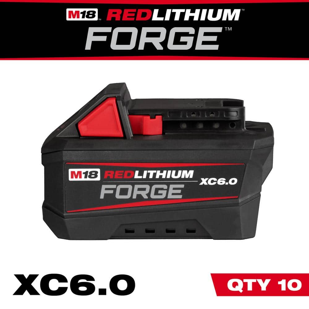 Milwaukee M18 18V Lithium-Ion REDLITHIUM FORGE XC6.0 Battery Pack (6-Pack)