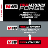 Milwaukee M18 18V REDLITHIUM FORGE XC6.0 Battery Pack, 6.0Ah (3-Pack)