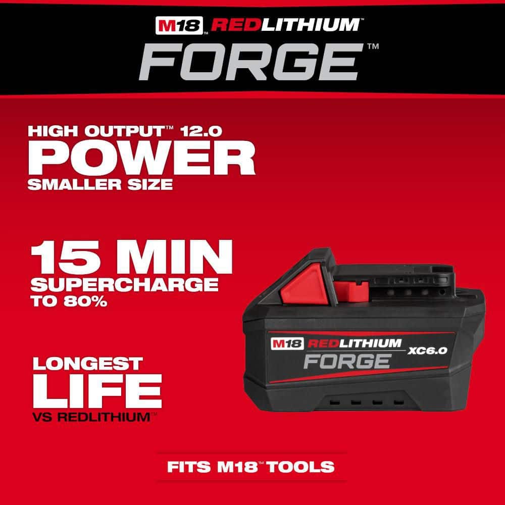 Milwaukee M18 18V Lithium-Ion REDLITHIUM FORGE XC6.0 Battery Pack