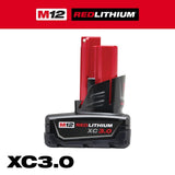 Milwaukee M12 12-Volt REDLITHIUM XC 3.0Ah Extended-Capacity Battery Pack (48-11-2402)