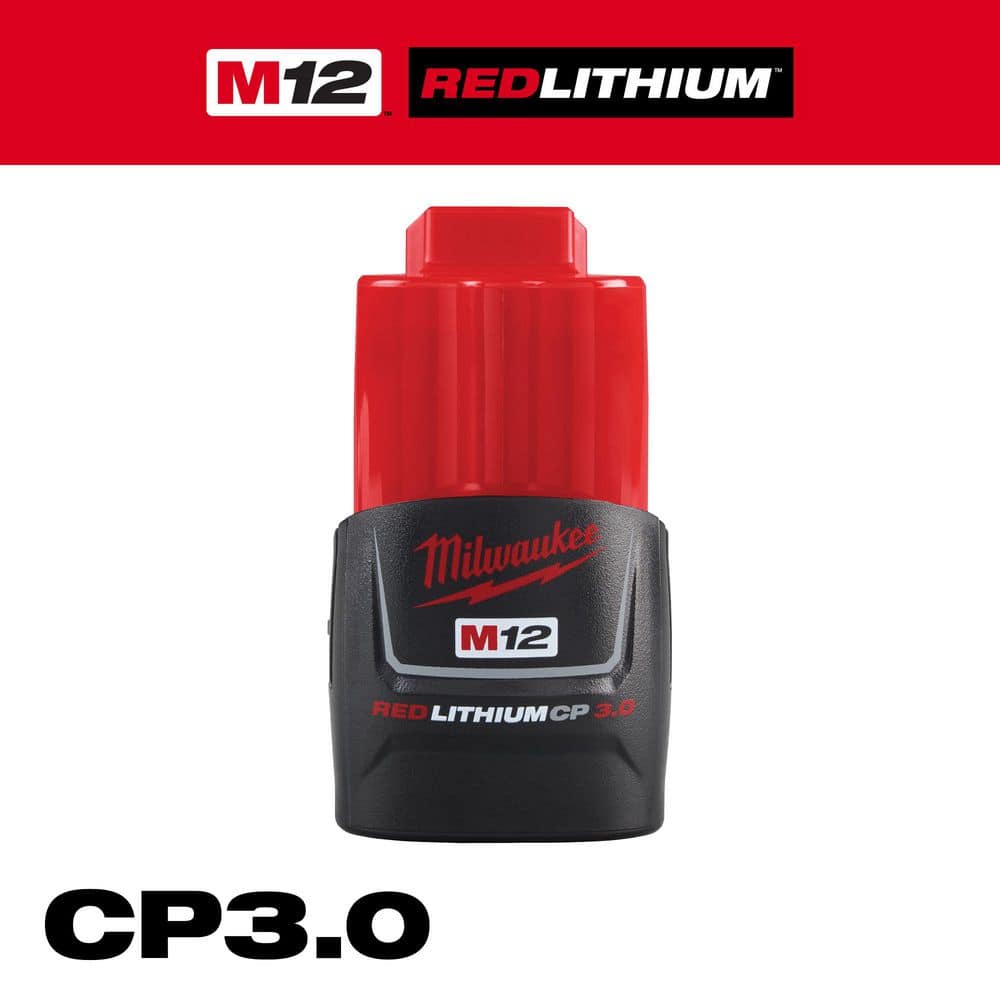 Milwaukee M12 12-Volt REDLITHIUM Compact Battery Pack CP3.0 (3.0Ah)