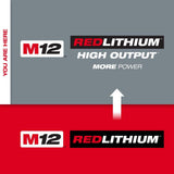 Milwaukee M12 12-Volt REDLITHIUM High Output XC5.0 Battery Pack (5.0Ah) – 3-Pack